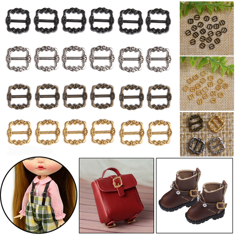 20PCS DIY Mini Buckles For Doll Toys Shoes Clothes Sewing Accessories Ultra-small Pattern Belt Buttons Buckles 3.5mm/7mm ► Photo 1/6