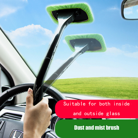 Car Window Cleaner Brush Kit Windshield Wiper Microfiber Wiper Cleaner Cleaning Brush Auto Cleaning Wash Tool With Long Handle ► Photo 1/6