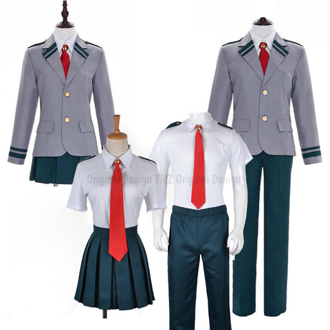 Boku no Hero Academia My Hero Academia Summer and Winiter Uniform Midoriya Izuku Bakugou Katsuki Ochaco Uraraka Cosplay Costume ► Photo 1/6