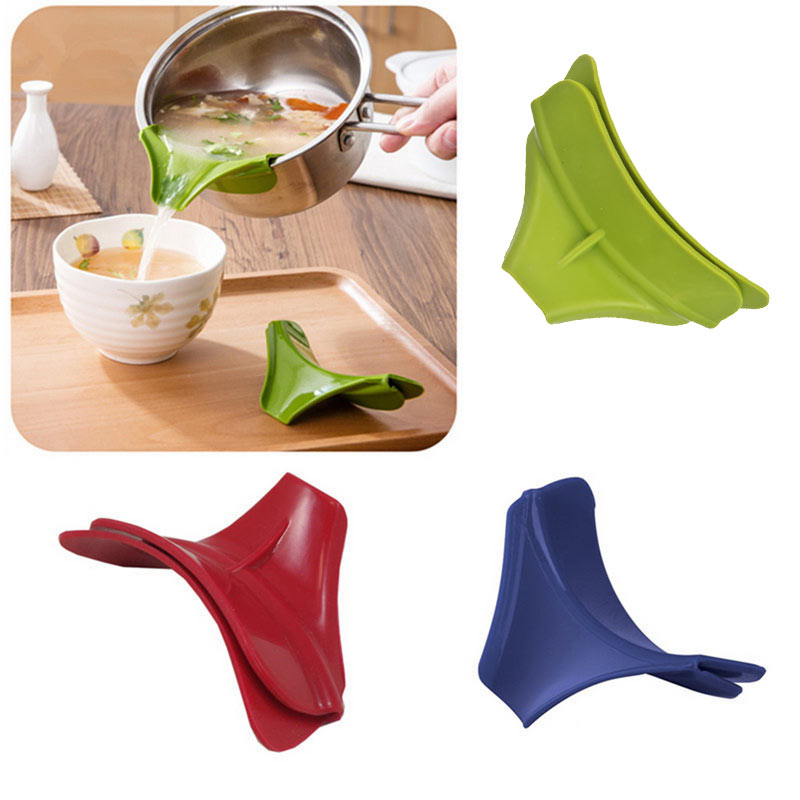 Funnel for Pots Pans and Bowls and Jars Creative Silicone Funnel Anti-spill Slip 