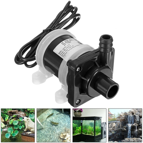 DC 12V Solar Powered Water Pump Motor 700L/H Brushless Magnetic Submersible Pumps Electric Submersible Water Power Pumps ► Photo 1/6
