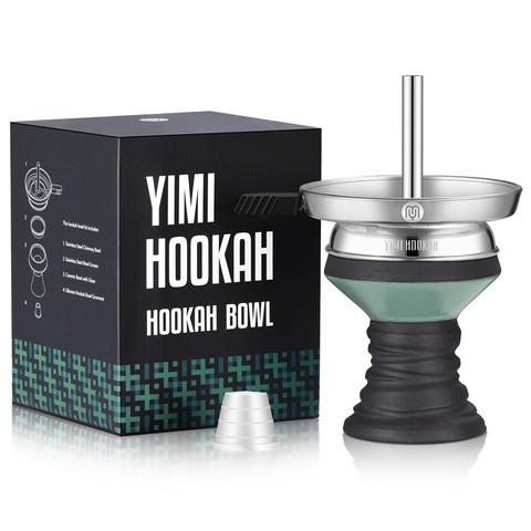 Yimi Hookah Premium Stone Shisha Head With Charcoal Holder Pipe Screen ► Photo 1/6