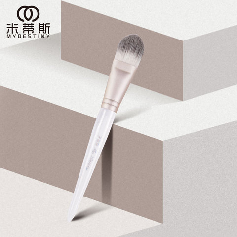 MyDestiny cosmetic brush-The Snow White series-tongue shape foundation brush brush-synthetic hair makeup tools&pens-beauty ► Photo 1/6