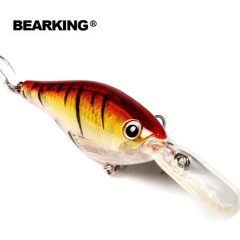 Bearking 5pcs/.lot hot good fishing lures minnow,quality professional shad.  8cm/14g,depth2-4m crankbait popper shad ► Photo 1/6