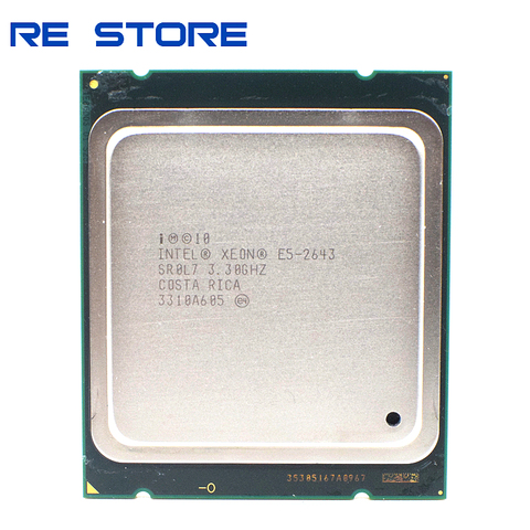 Intel Xeon E5 2643 SR0L7 3.30Ghz CPU LGA 2011 Quad Core Processor ► Photo 1/3