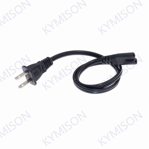 US NEMA 1-15P 2pin male plug to IEC 320 C7 AC Power Aapter Cord 50CM/150CM For Laptop Notebook ► Photo 1/6