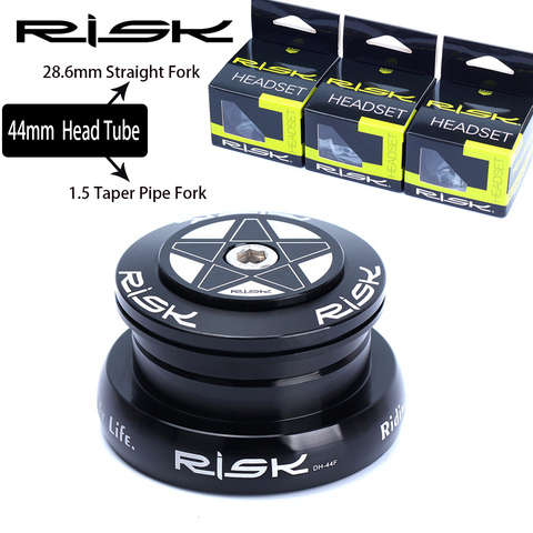 RISK Dual use Bicycle Headset External Bike Headset For 44mm Straight Head Tube With 28.6mm Straight Fork or 1.5 Taper Pipe Fork ► Photo 1/6