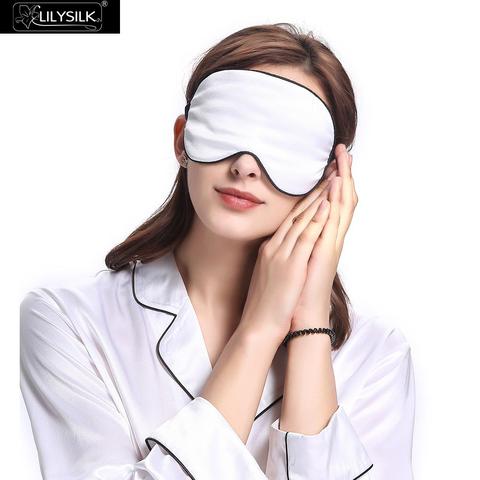 LilySilk Silk Sleep Mask Eye Mask With Black Trimming Color Random Clearance Sale Free Shipping ► Photo 1/6