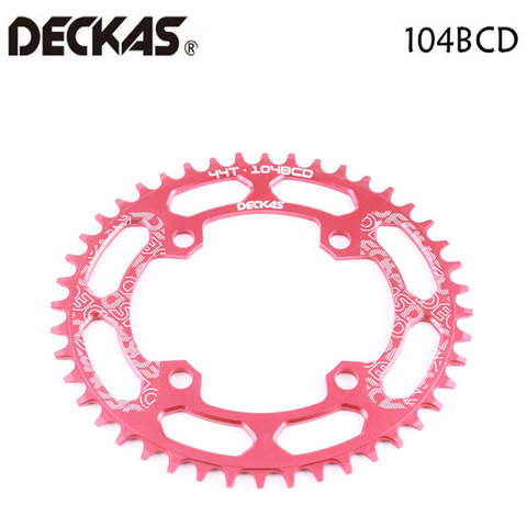 DECKAS 104BCD 40/42/44/46/48/T oval Mountain bike  Chainwheel MTB bike crankset Aluminum Narrow Wide Chainring BCD 104 oval ► Photo 1/6