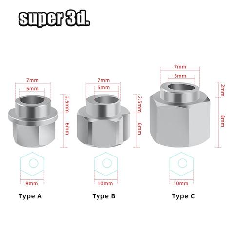 5/10pc 3D printer Openbuilds Eccentric Spacer V Wheel Eccentric Column isolation Screw nut V-Slot bore 5MM DIY parts ► Photo 1/6