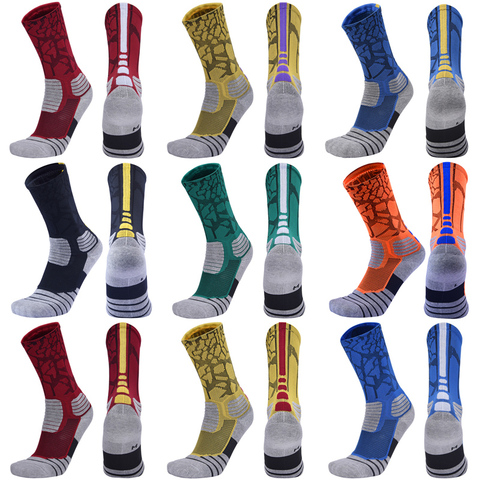 High Quality New Men Outdoor Sports Elite Basketball Socks Men Cycling Socks Compression Socks Cotton Towel Bottom Men's socks ► Photo 1/6