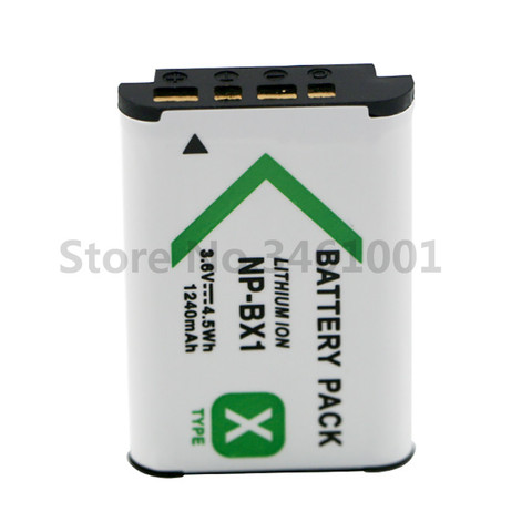 NP-BX1 NP BX1 Camera Battery pack for SONY DSC RX1 RX100 M3 M2 RX1R WX300 HX300 HX400 HX50 HX60 GWP88 PJ240E A ► Photo 1/3