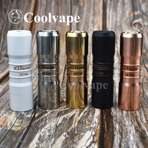 coolvape elthunder mod 18650 20700 battery brass mechanical Mod e cigarette fit 510 thread rda atomizer vape vs vindicator mod ► Photo 1/6