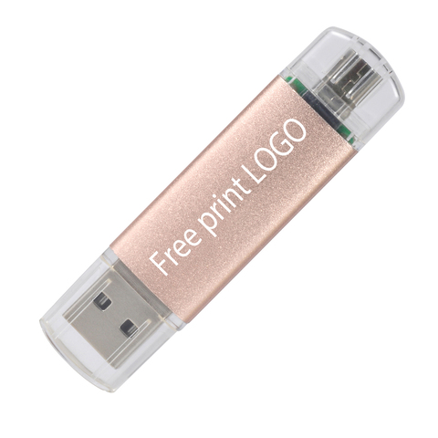 TEXT ME free custom made LOGO Pen Drive Usb Flash Drive 8GB 16GB 64GB 128GB OTG Smart Phone Cle Usb Stick 2.0 32GB Pendrive ► Photo 1/6