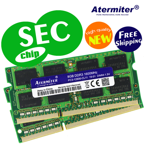 8GB 4GB 2GB 1GB 2G 4G PC2 PC3 DDR2 DDR3 667Mhz 800Mhz 1333hz 1600Mhz 5300S 6400 8500 10600 Laptop memory notebook RAM SEC chip ► Photo 1/6