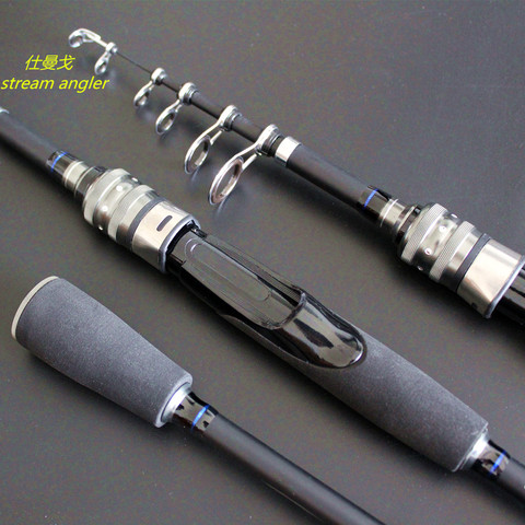 ml lure fishing rod portable stream fishing telescopic pole carbon fiber telescopic fishing rod free shipping ► Photo 1/6