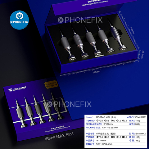 Mechanic MORTAR Mini screwdriver set Ishell precision multitools ishell Small steel gun Series Cell Phone Repair Opening Tools ► Photo 1/6