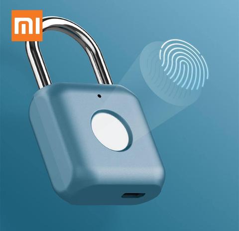 Xiaomi Kitty Smart Touch Fingerprint Door Lock USB Charging Keyless Anti Theft Padlock Mijia Travel Case Drawer Safety Lock ► Photo 1/6
