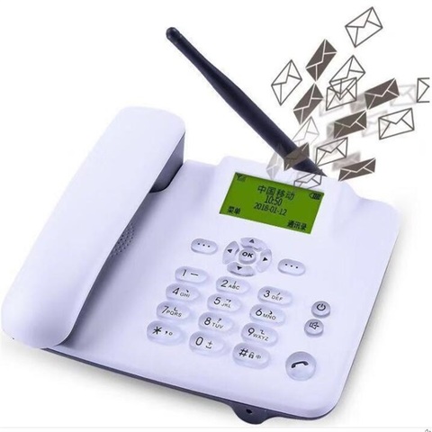 Cordless Phone For The Elderly GSM Support SIM Card Fixed Black White  Landline Phone Fixed Wireless Telephone home office house ► Photo 1/6