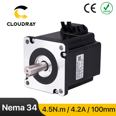 Cloudray Nema 34 Stepper Motor 4.5N.m 4.2A Closed Loop Stepper Servo motor with Encoder for CNC Router Engraving milling machine ► Photo 1/6