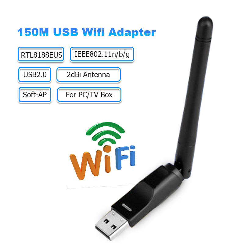 150Mbps WiFi Adapter USB Wireless Network Card RTL8188CU USB Wifi Antenna  Adapter for PC Desktop Laptop TV Box Drop Shipping - Price history & Review, AliExpress Seller - IENRONLINK NETWORK Store