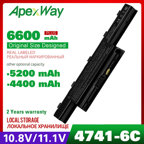 Laptop Battery For Acer V3 571G 5750 5551G 5742G 5552G 5755G 5742 v3-771g 5750TG AS10D41 AS10D5E AS10G3E AS10D81 as10d51 AS10D73 ► Photo 1/1