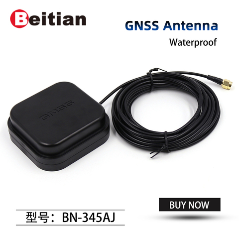 NEW high precision GPS GNSS antenna,RTK GPS antenna,3.0V-18.0V,Magnetic Bottom,5.0m RG174,SMA connector,IP67 waterproof ► Photo 1/6