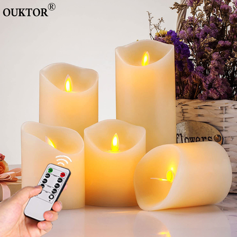 Flameless Candles Lights LED Flickering Candles Light Tea Light Battery Powered for Home Wedding Christmas Birthday Party Decor ► Photo 1/1