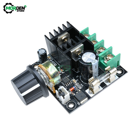 DC 12V 24V 32V 40V Auto PWM DC Motor Speed Regulator Governor 400W 13KHZ DC12V-40V Speed Controller Module 10A 50V 1000uF ► Photo 1/6