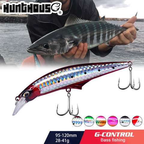 Hunthouse G-contorl minnow sinking fishing lure Saltwater small hard bait  95/120mm 28/41g artificial mini swimbait leurre pescar - Price history &  Review, AliExpress Seller - hunt-house Store