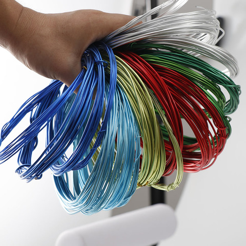 3~5m/lot  Anadized Color Aluminum Wire 1mm/1.5mm/2.mm/2.5mm Jewelry Wire Metal Craft Wire For DIY Handmade Jewelry Makings ► Photo 1/6