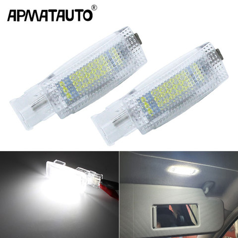 Car LED Canbus Sun visor Reading Lamps Makeup Light For PASSAT B7 CC GOLF 5 6 MK6 PLUS JETTA POLO 6R EOS TIGUAN TOURAN SCIROCCO ► Photo 1/6