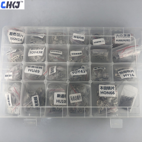 CHKJ 23 Type Car Lock Plate With 200PCS Spring Iron Material For HONDA HON66 For AUDI Volkswagen Lock Reed Accessories Kits ► Photo 1/2