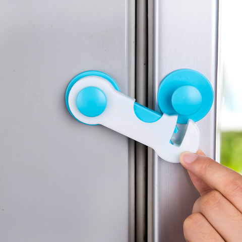 1pcs  Child Safety Cabinet Drawer Lock Children Security Protector Cupboard Cabinet Door Refrigerator Safety Locks ► Photo 1/6