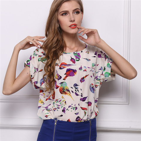 2022 New Chiffon Shirt Women Elegant Blouses Tops And Blusas Batwing Sleeve Womens Casual Shirts Outwear Cheap Clothes China ► Photo 1/6