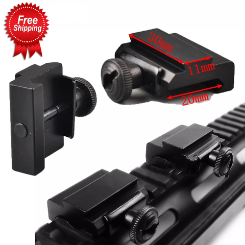 Tactical 11mm to 20mm Picatinny Weaver Scope Dovetail Rail Adapter