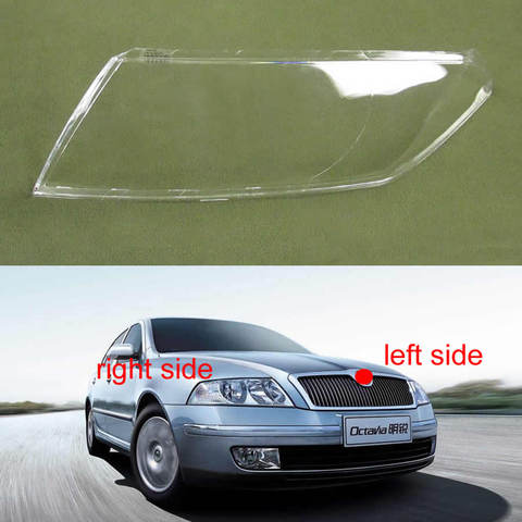 For Skoda Octavia 2007 2008 2009 Headlights Cover Headlamp Shell  Headlamps Plastic Shell Lampshade Headlights Cover Lens Glass ► Photo 1/6