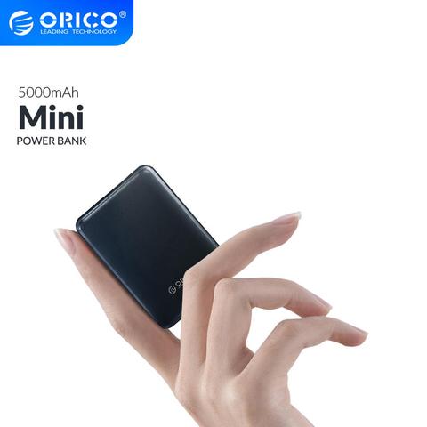 ORICO 5000mAh Mini Power Bank Portable Charging External Battery Slim Powerbank Poverbank 5000 mAh For iphone Xiaomi Smartphone ► Photo 1/6