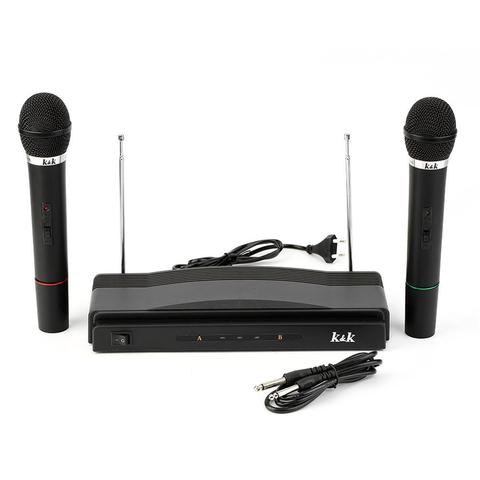 Professional Wireless Microphones Kit Home Bar Karaoke KTV Wireless Microphone Receiver System Condenser Microphone Set ► Photo 1/6