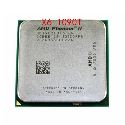 Free shipping Phenom II X6-1090T X6 1090T (3.2GHz/6MB /6 cores /Socket AM3/938-pin)HDT90ZFBK6DGR Desktop CPU scrattered pieces ► Photo 1/1