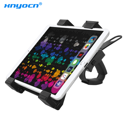 Xnyocn Bike Treadmill Tablet Holder For 7-12 inch 360 Rotation Adjustable Bicycle handlebar Bracket Mount For iPad air Pro 11 ► Photo 1/6