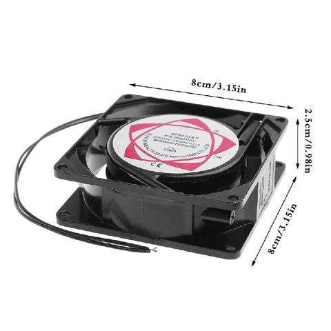 SF8025AT 2082HSL 8025 80mm Sleeve Bearing 220-240V AC 2-Wire Case Cooling Fan 425B ► Photo 1/6