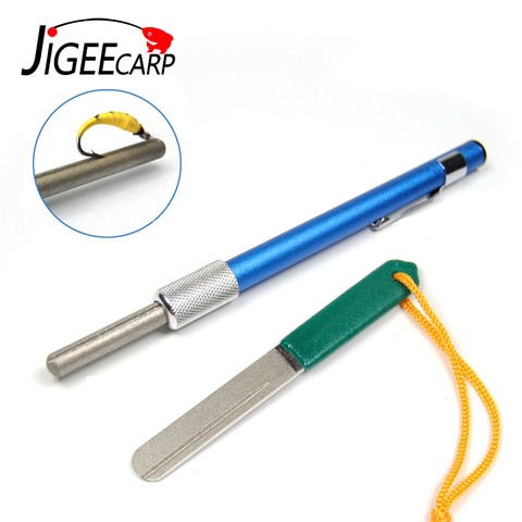 JIGEECARP 1PC Diamond Carp Fishing Hook Hone FisH Hook Sharpening Sharper Fishing Tackle Box Accessory Tool Double Faces ► Photo 1/6