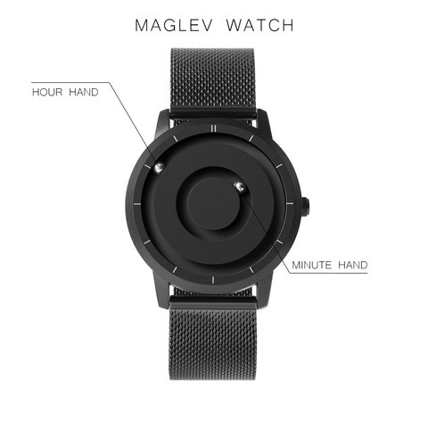 EUTOUR New Innovative Blue Gold Magnetic Metal Multifunctional Watch Men's Fashion Sports Quartz Watch Simple Men's Watch ► Photo 1/6
