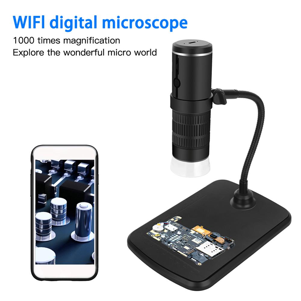 1000X Digital Microscope HD 1080P LED USB WiFi Microscope Mobile Phone