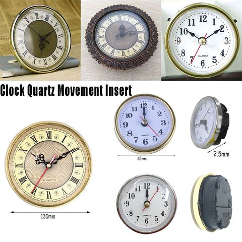 1PC Roman Numeral Movement Face  Insert Gold Trim Clock Quartz Mechanism Repair Replacement Classic Mute Essential Tools ► Photo 1/6