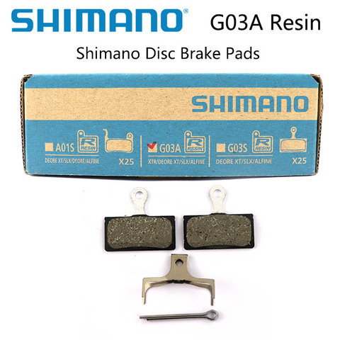 Shimano G03A Resin Disc Brake Pad DEORE XT SLX DEORE Resin Pad MTB M9000 M9020 M8100 M8000 M7100 M6000 M785 M675 M615 NEW G02A ► Photo 1/4