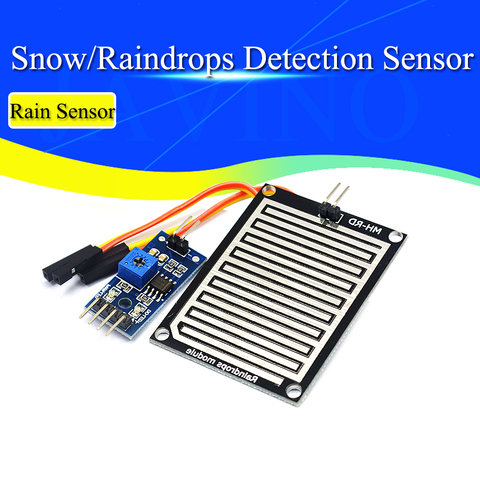 DC 3.3V-5V Snow/Raindrops Detection Sensor Module Dual Double sided Rain Weather Module Humidity For Arduino Robot Car Diy Kit ► Photo 1/2