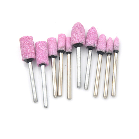 10pcs Grinding Wheel 1/8 Shank For Abrasive Pink Mounted Stone Rotary Tool ► Photo 1/6