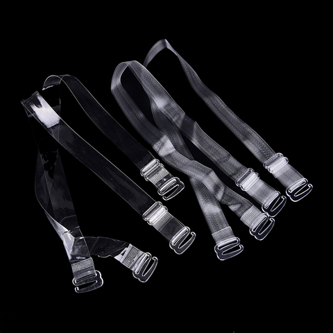 3 Pairs/set Clear Bra Straps Transparent Invisible Detachable